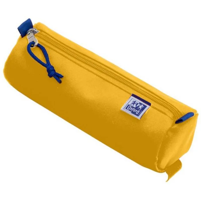 Trousse ronde pour stylos - Jaune OXFORD