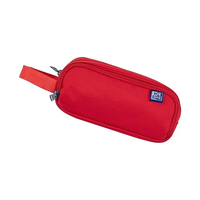 Trousse 3 compartiments à stylos - Rouge OXFORD B-Smart