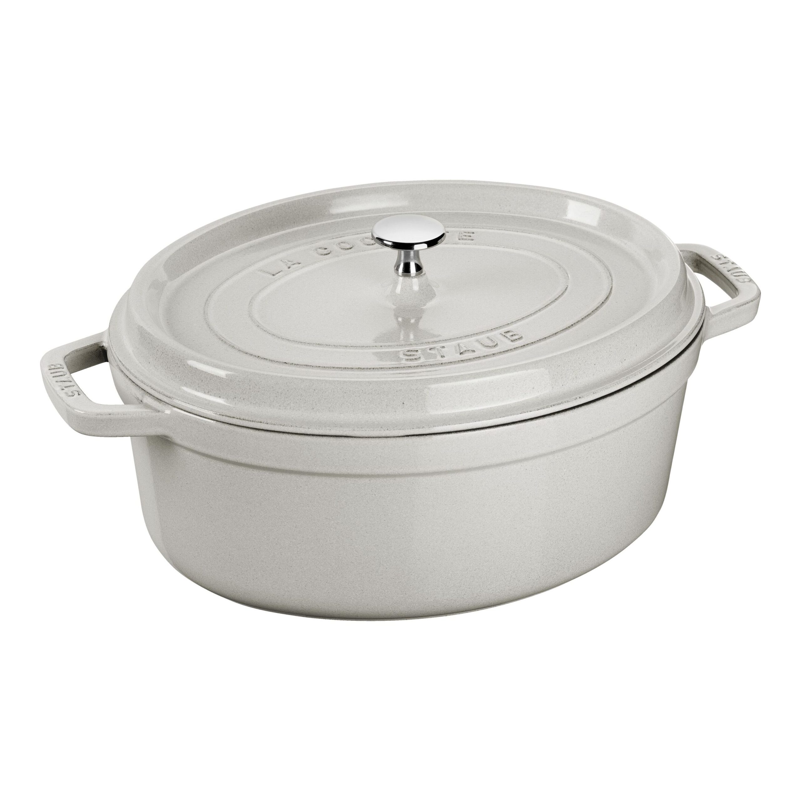 Cocotte 29 cm, Ovale, Truffe blanche, Fonte