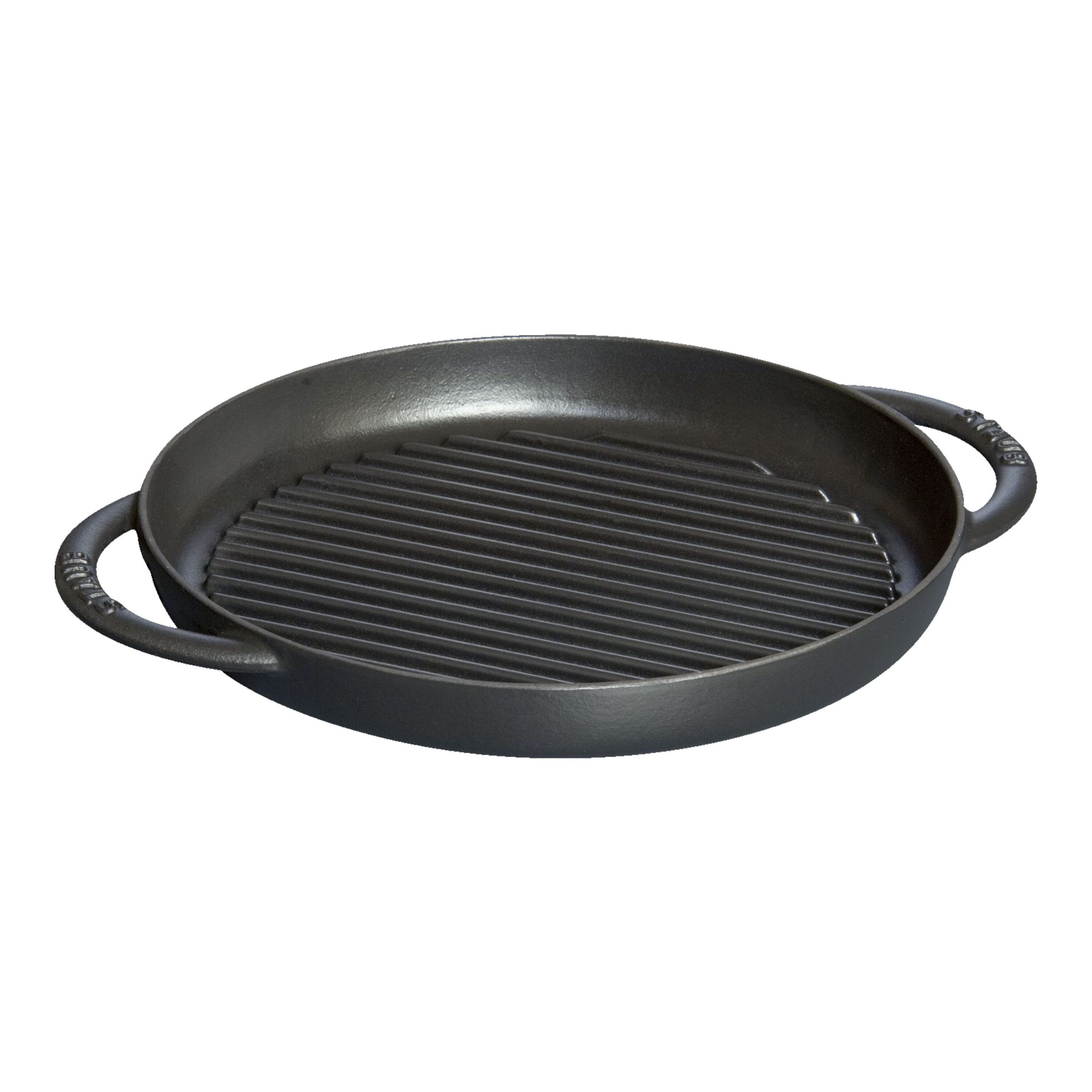 Pure Gril 26 cm, Rond(e), Noir mat, Fonte