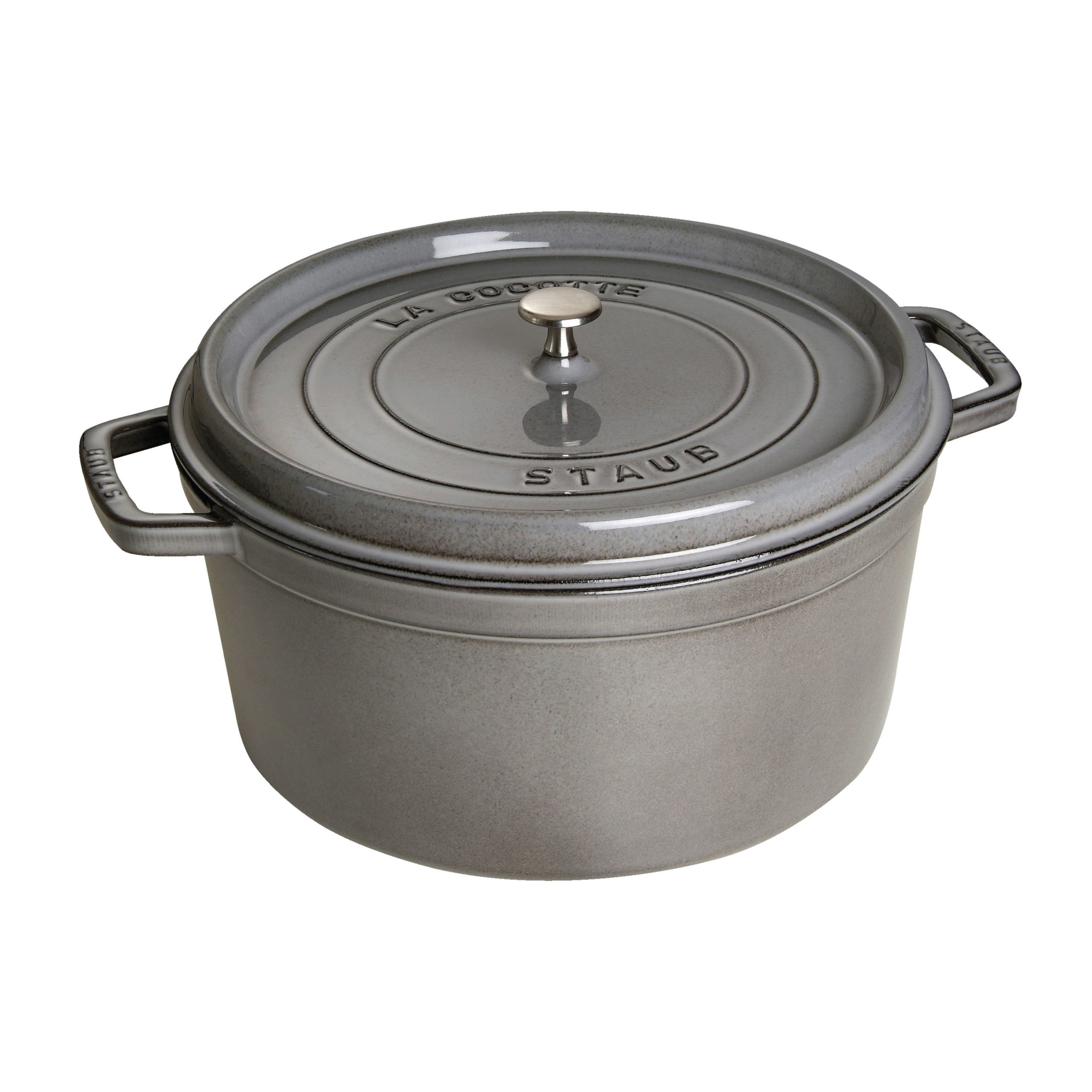 Cocotte 30 cm, Rond(e), Gris graphite, Fonte