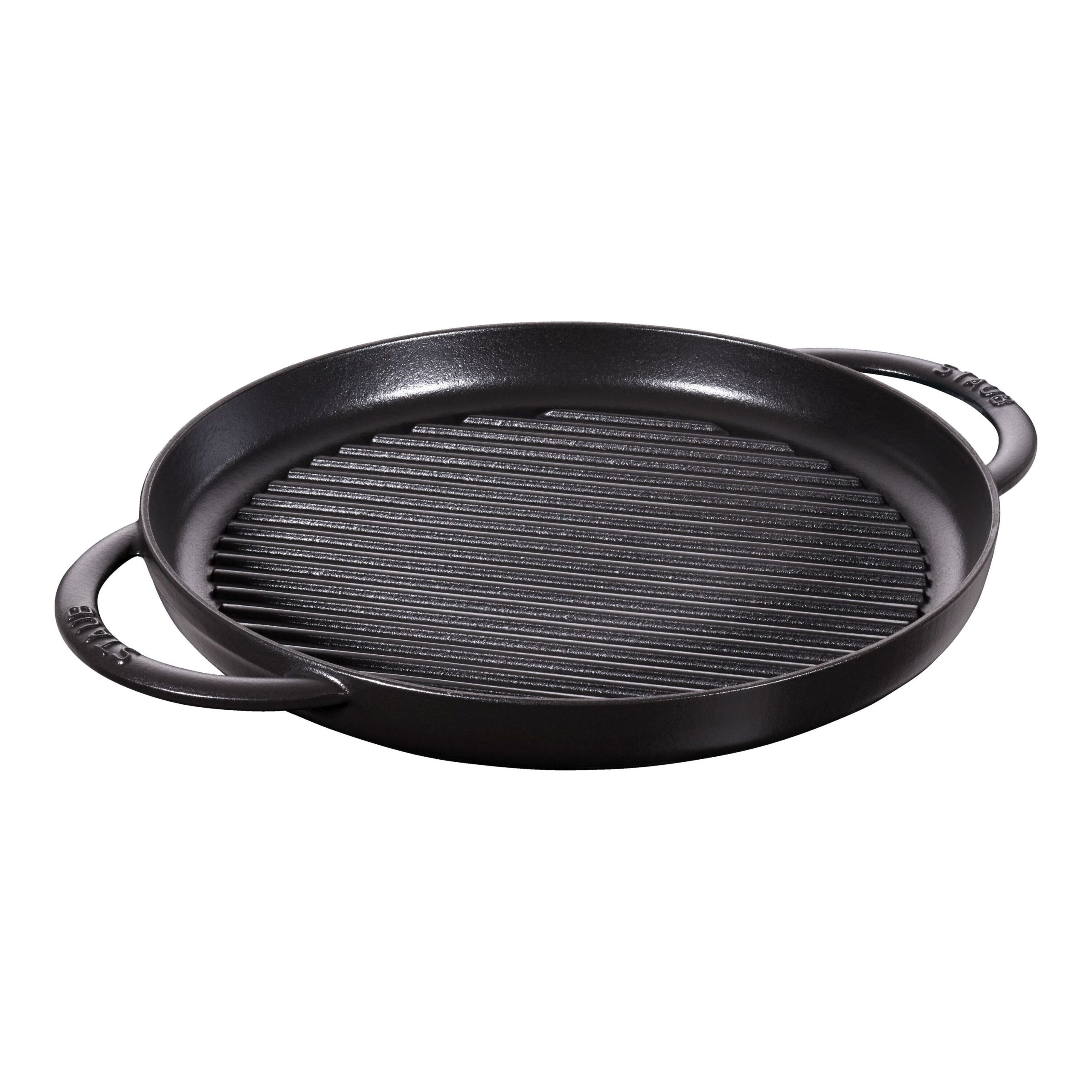 Pure Gril 30 cm, Rond(e), Noir mat, Fonte