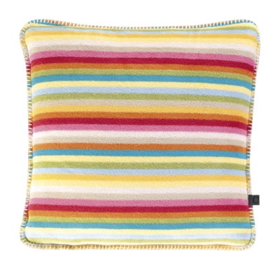 Housse Coussin Décoratif Cawö Lifestyle Rayures Multicolore (50 x 50 cm)