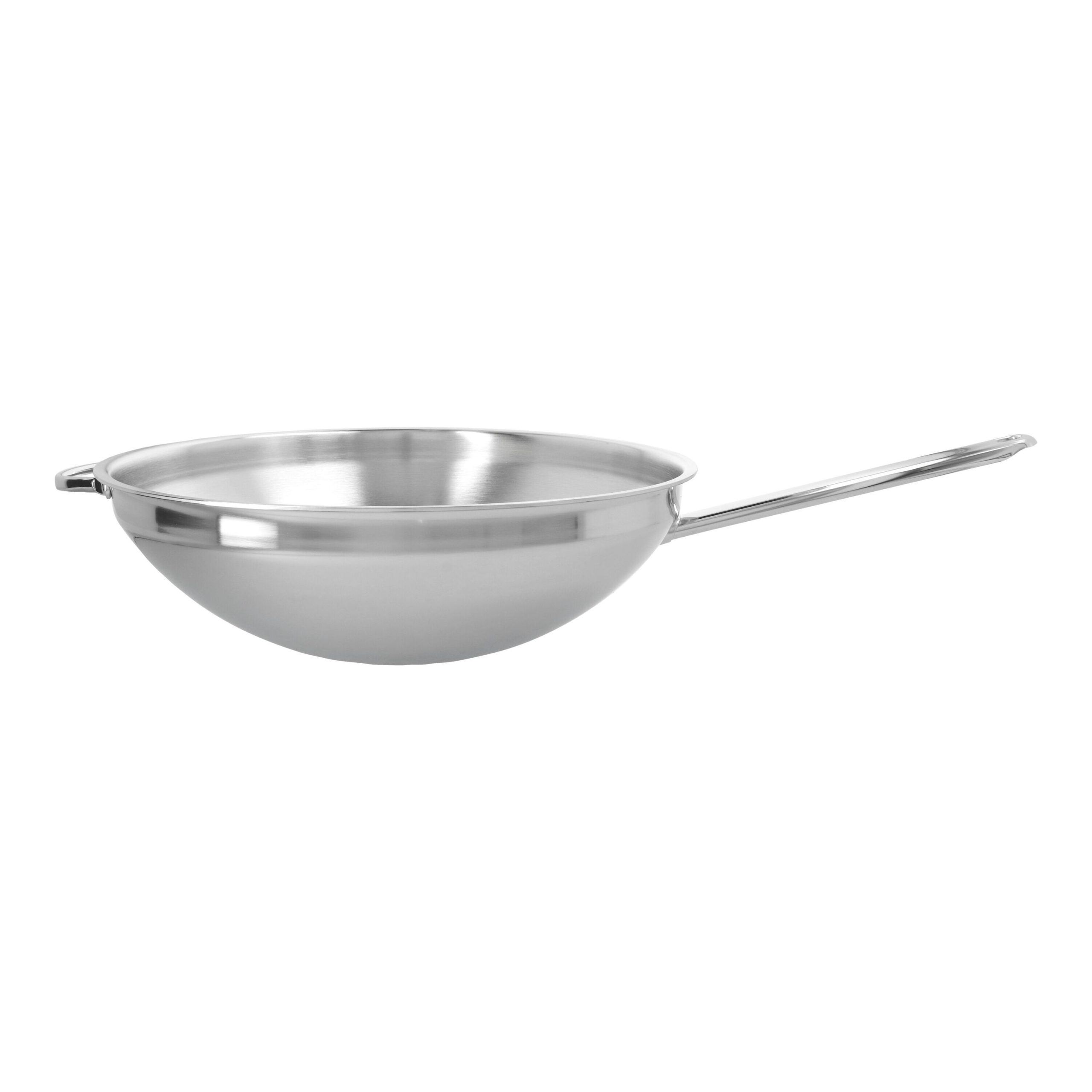 36 cm, Wok fond plat, Argent