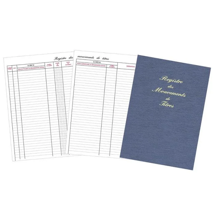 Registre Mouvements de Titres SAS et SA ELVE