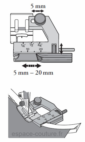 Pied réglable pour pose de biais 6-20 mm Husqvarna