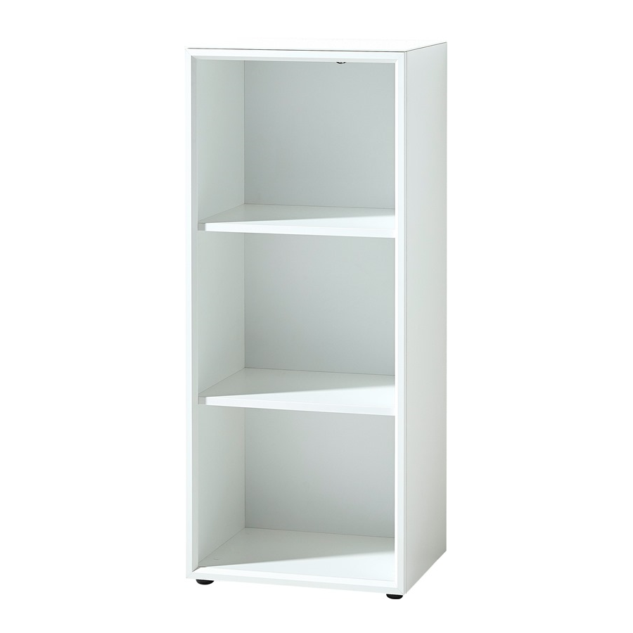Bibliothèque basse Mouna 50cm - blanc