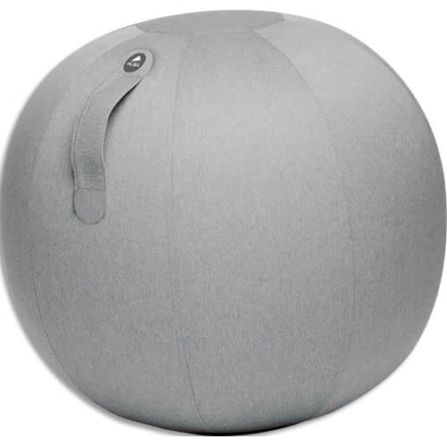 Ballon d'assise alba ergonomique pvc et tissu polyester gris