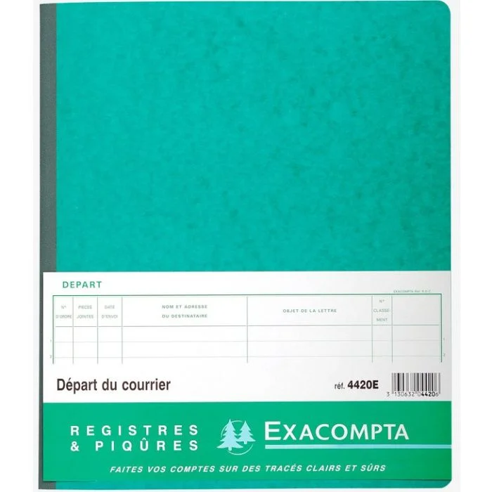 Registre - Départ du courrier EXACOMPTA