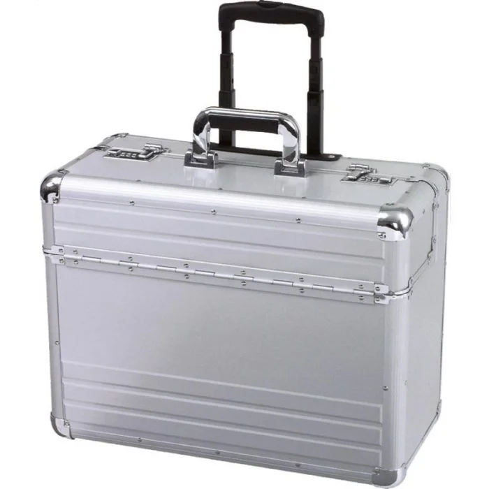 Valise de Pilote avec Trolley en aluminium OMEGA ALUMAXX