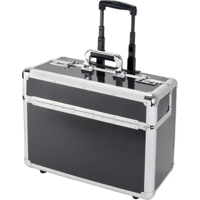 Valise de Pilote avec Trolley en aluminium CARBON ALUMAXX