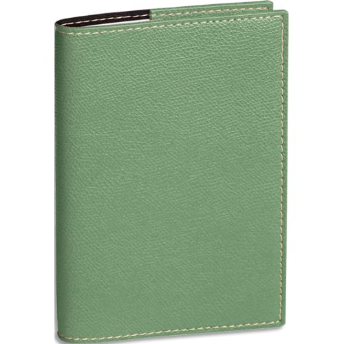 Agenda quo vadis le professeur club 210x270 mm 2 semaines sur 2 pages 12 mois vert sauge