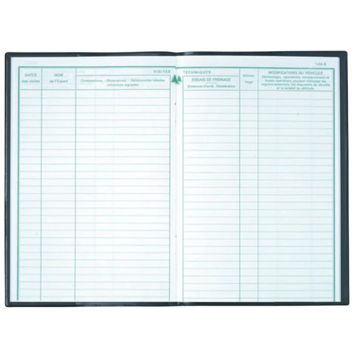 Carnet d'entretien Véhicule de transport de marchandises EXACOMPTA