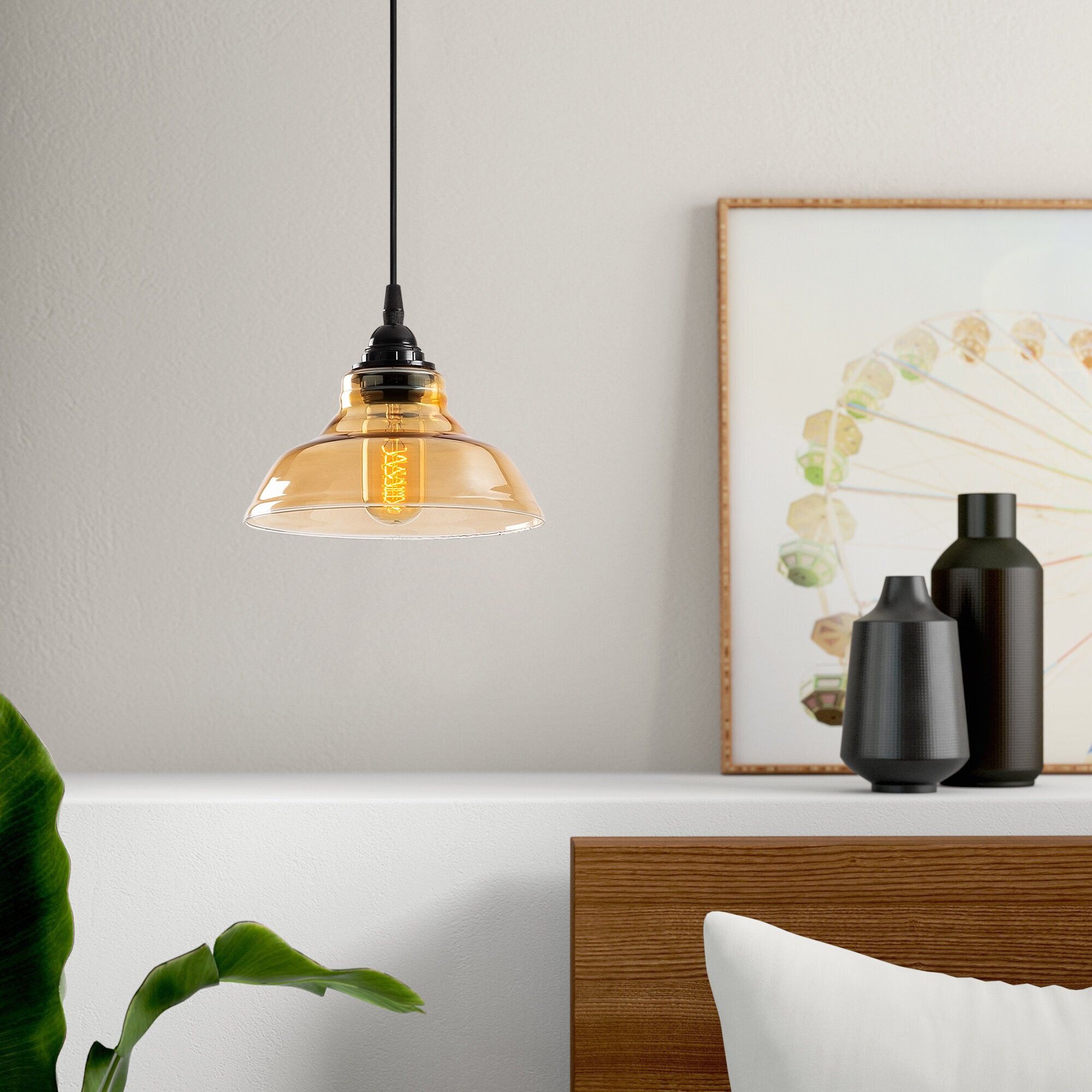 Lustre Sheen | 20x20 cm | 108cm Hauteur | IP20 | Noir