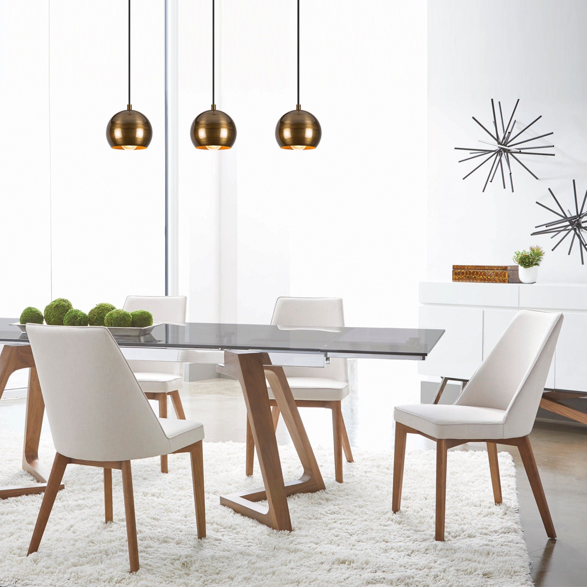 Chandelier Vintage Sheen | Corps en métal | 65x15cm | Hauteur ajustable