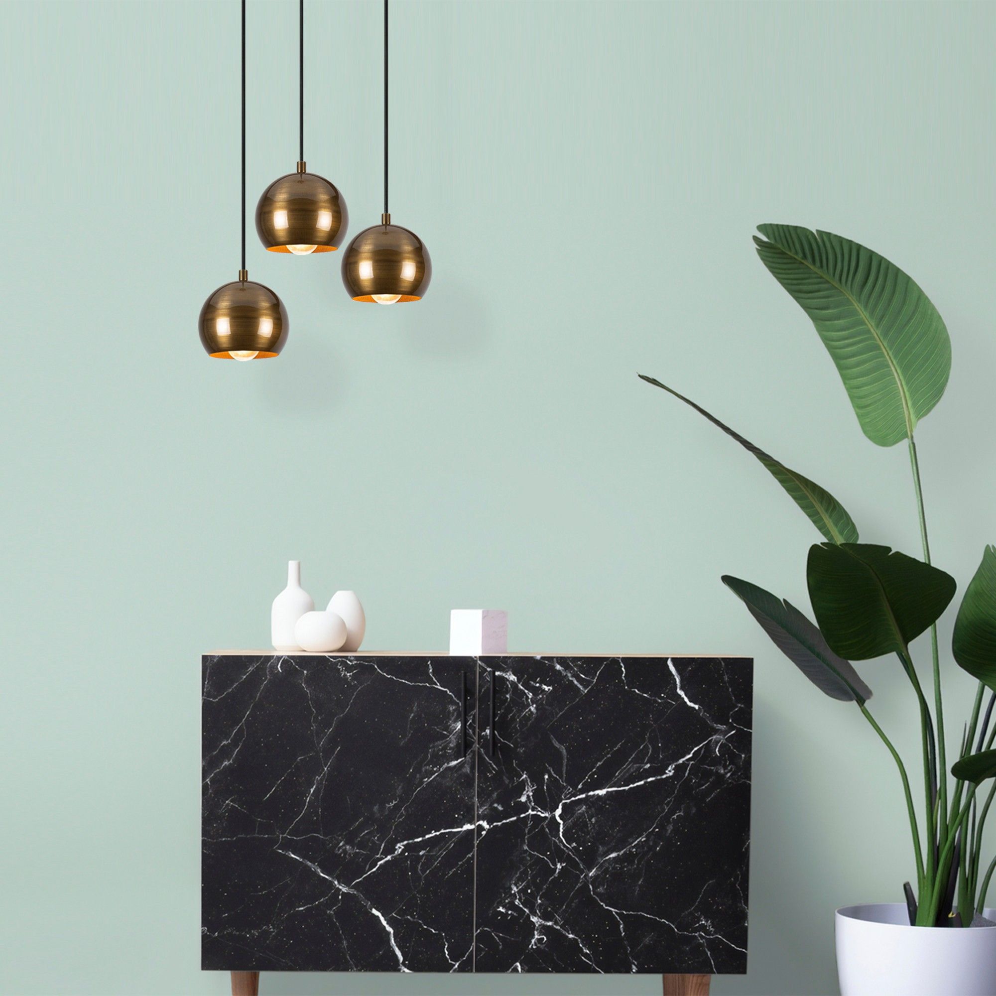 Lustre Vintage en Fer - Hauteur réglable