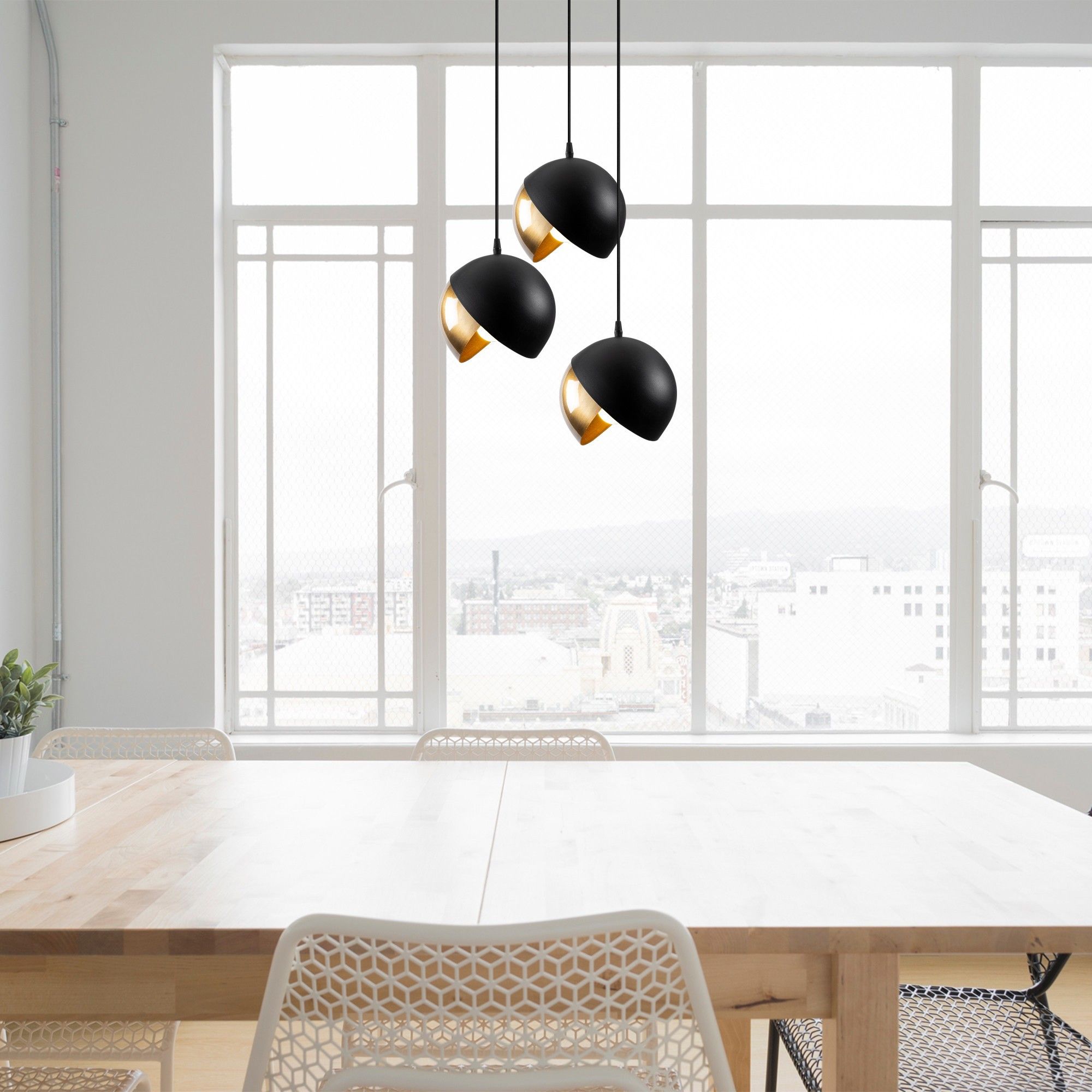 Lustre Sheen | 40cm de diamètre | 114cm de hauteur | Métal