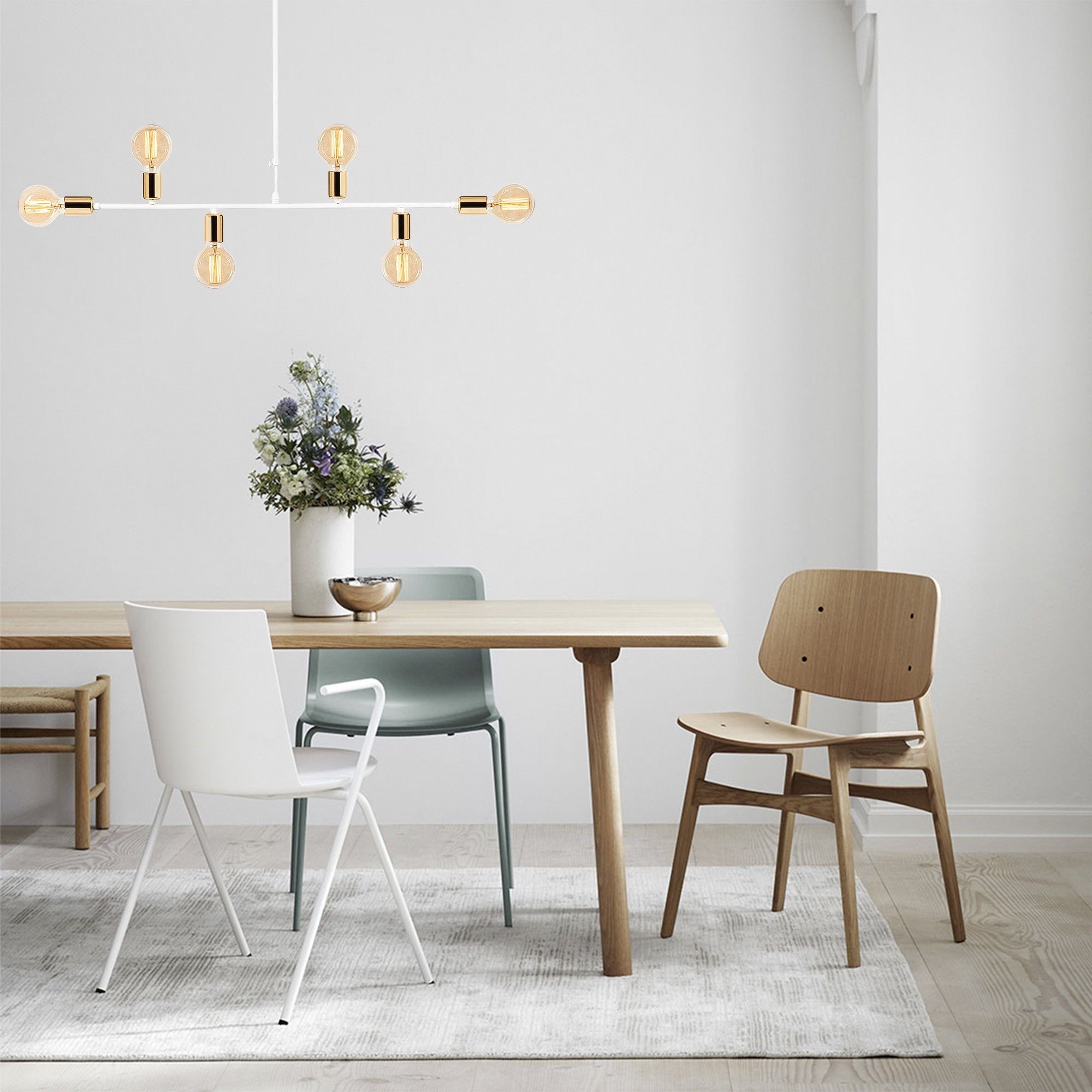 Lustre Noor | 94cm Diametre | CORPS METALLIQUE