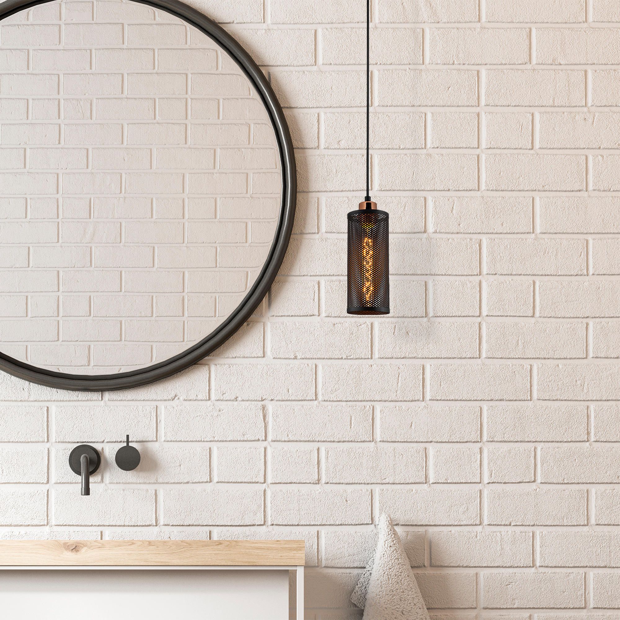 Lustre élégant et sophistiqué | Luminaire décoratif moderne | Bronze noir