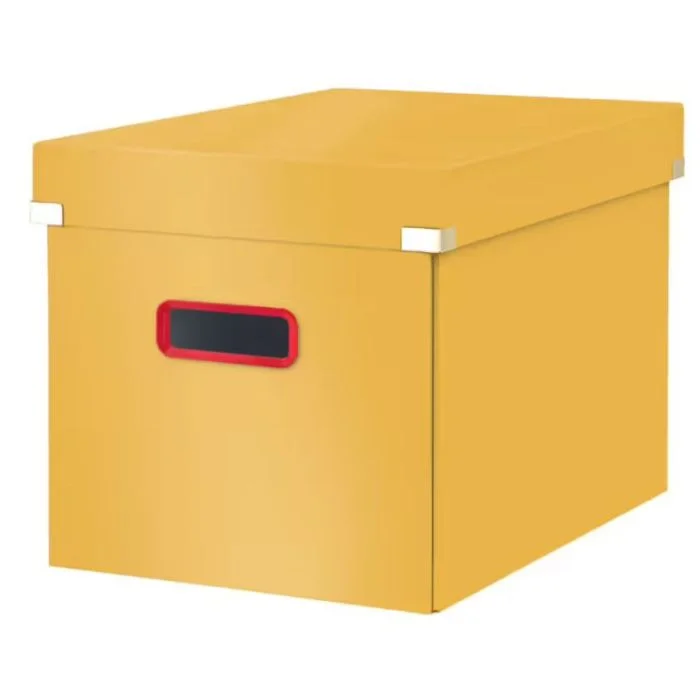 Boîte de rangement - 320 x 360 x 310 mm - Jaune LEITZ Click et Store Cosy