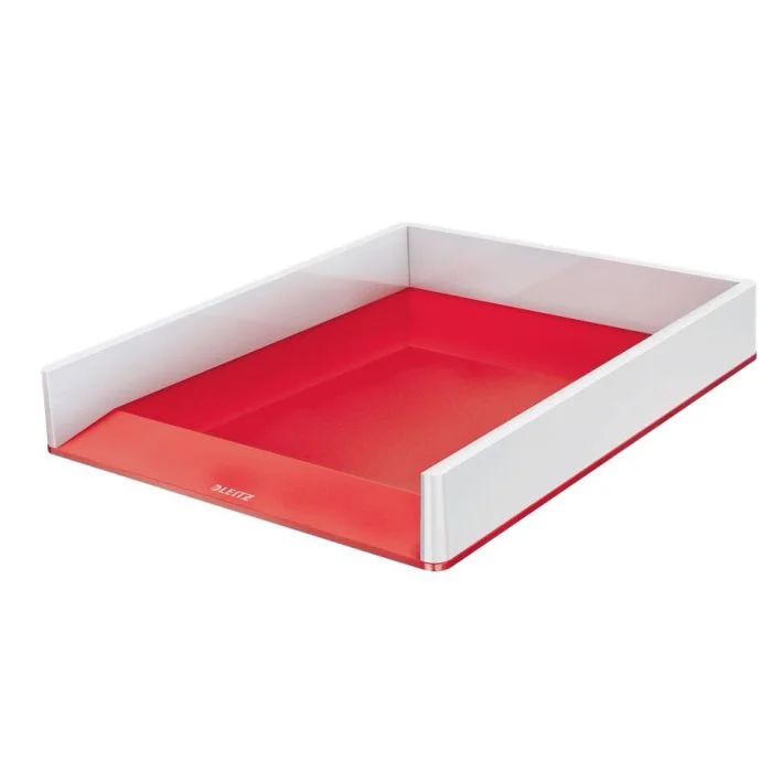 Bannette à Courrier Rouge/Blanc - A4 LEITZ WOW Duo Colour