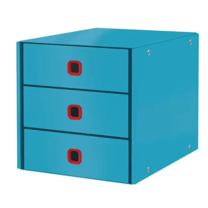 Bloc de rangement 3 tiroirs - Bleu LEITZ Click et Store Cosy