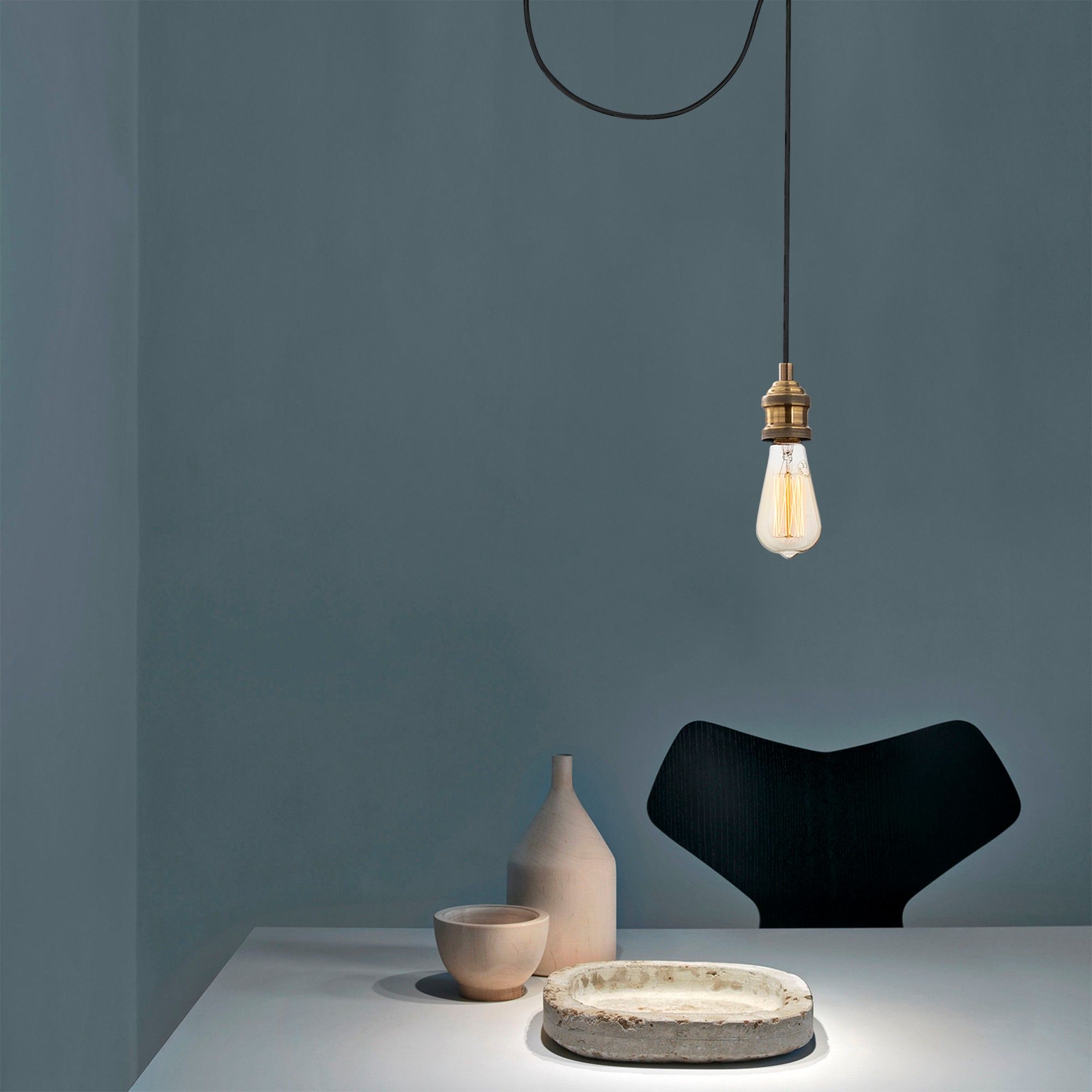 Chandelier Vintage Nitid | Corps en métal | Hauteur ajustable