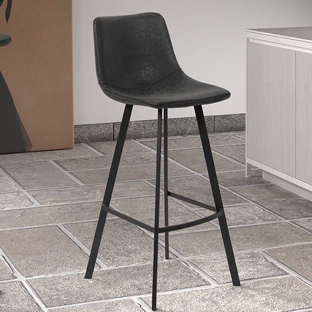Tabouret de bar Ozan 68cm - noir