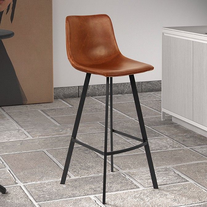 Tabouret de bar Ozan 68cm - cognac