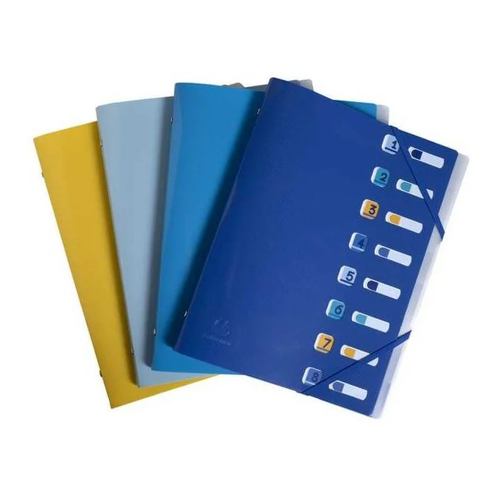 Trieur 8 compartiments - Assortiment EXACOMPTA Bee Blue