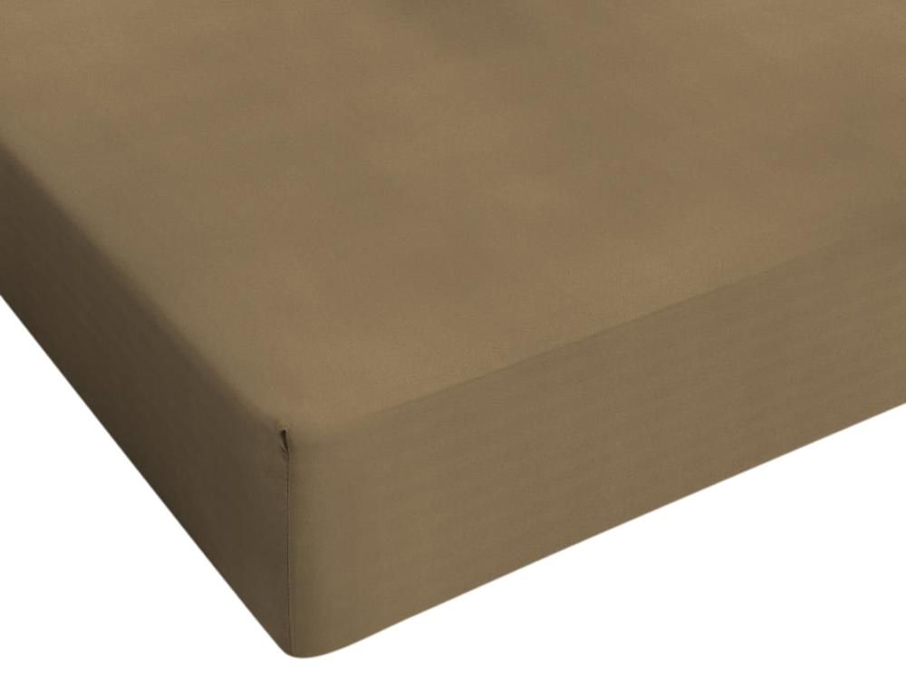 Drap-housse Jersey taupe 80/90/100x200cm