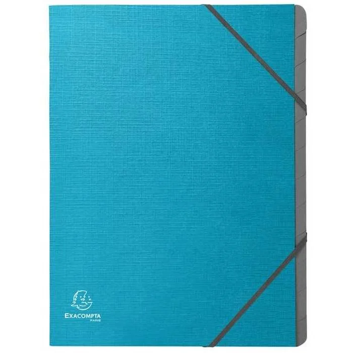 Trieur 12 compartiments - Turquoise EXACOMPTA Teksto