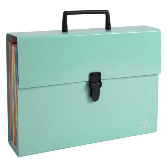 Trieur avec Poignée 18 compartiments - Vert Pastel EXACOMPTA Aquarel