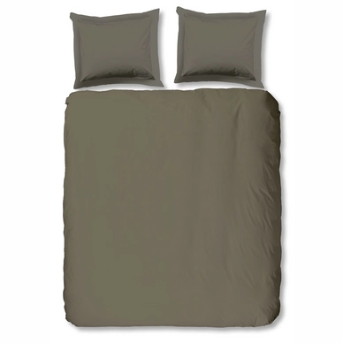 Dekbedovertrek Good Morning Uni Grey Katoen