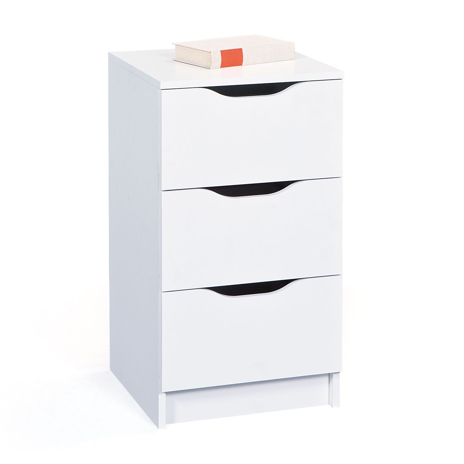 Chiffonnier Westphalen 3 tiroirs - blanc