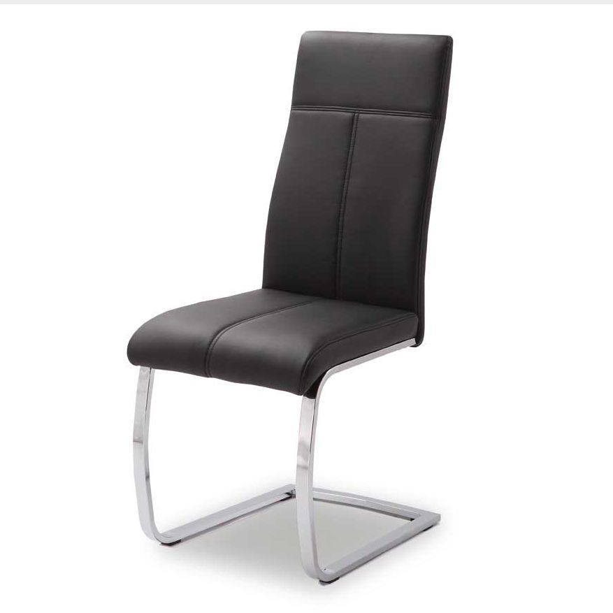Chaise cantilever Elio - noir