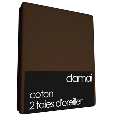 2 Taies d'Oreiller Damai Brownie (Coton)