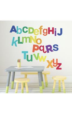 Stickers muraux Multicoloured Alphabet
