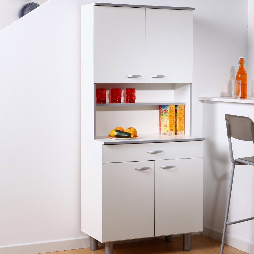 Vaisselier Easy 4 portes & 1 tiroir - blanc