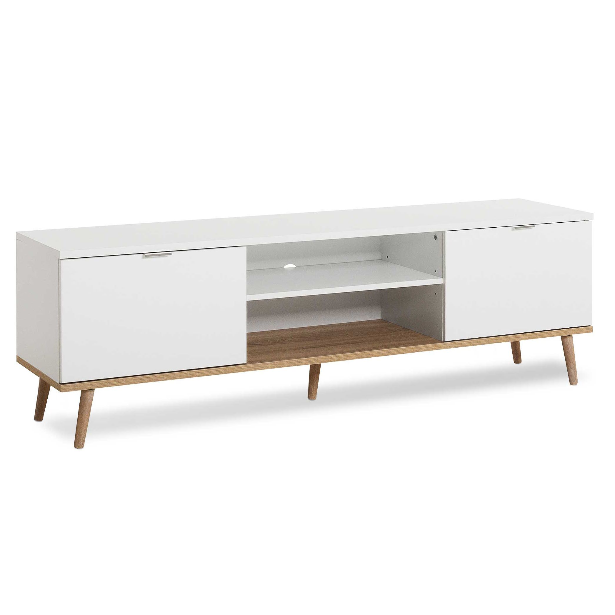 Meuble TV Göteborg 160cm - blanc