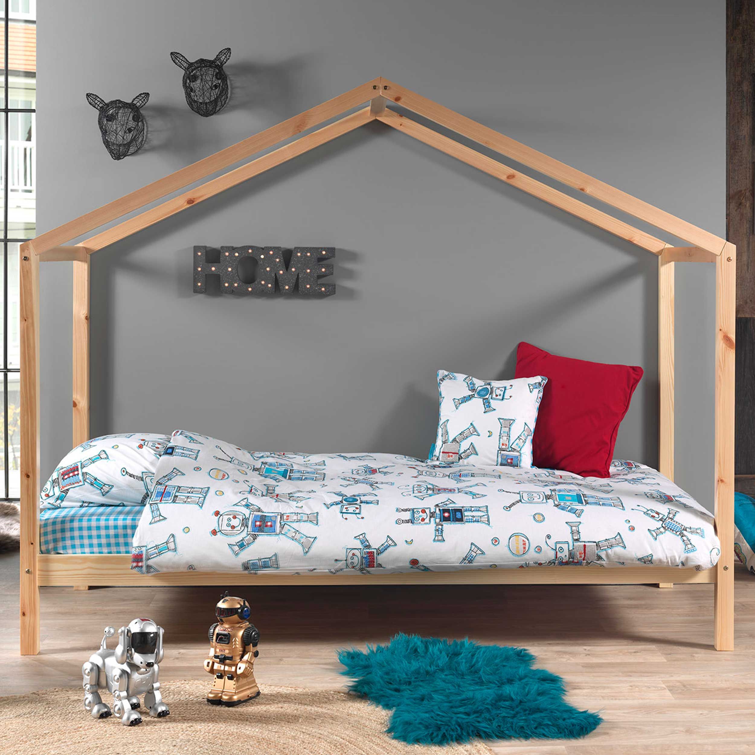 Lit cabane Dallas 3 90x200 - bois pin