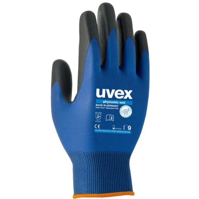 Gants de travail - Bleu/Anthracite - Taille 12 UVEX Phynomic wet