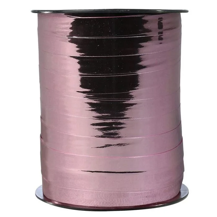 Ruban cadeau bolduc - Vieux Rose Métallique CLAIREFONTAINE