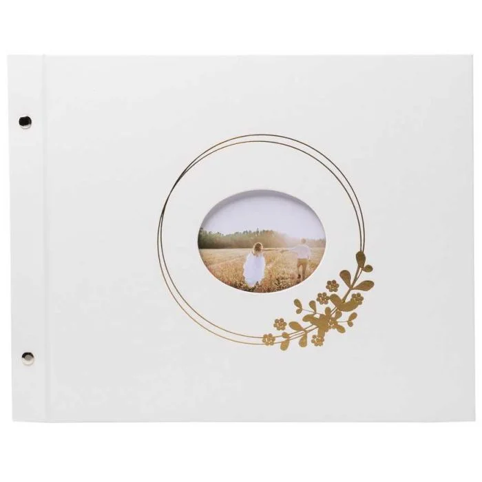 Album Photos à vis - 370 x 290 mm - 160 Photos - Blanc EXACOMPTA Ringflower
