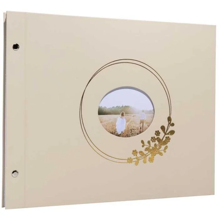 Album Photos à vis - 370 x 290 mm - 160 Photos - Latte EXACOMPTA Ringflower