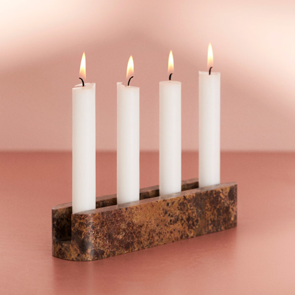 Warm Nordic Gap Quadruple - chandelier