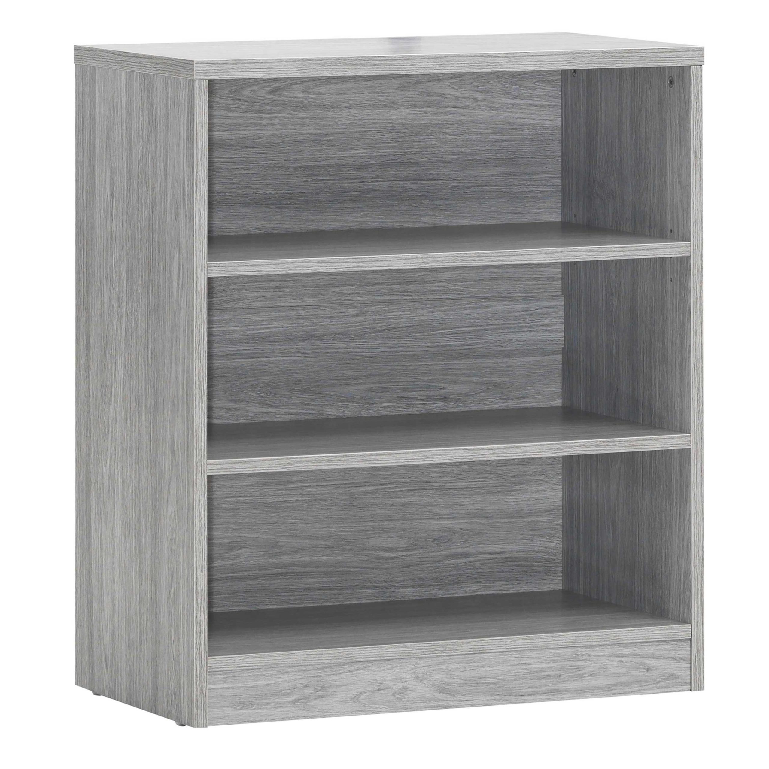 Bibliothèque Spacio 72cm à 2 tablettes - chêne gris