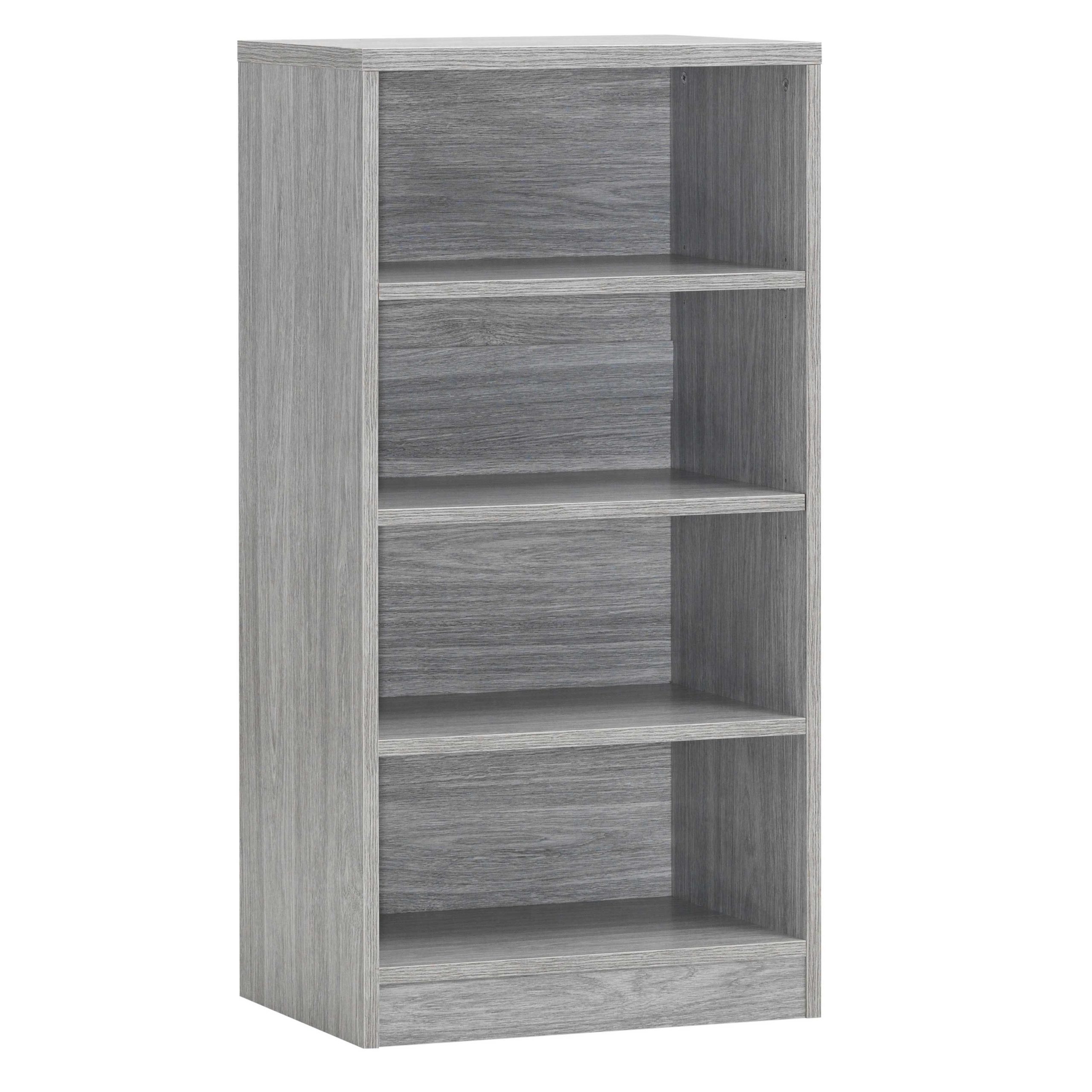 Bibliothèque Spacio 55cm à 3 tablettes - chêne gris