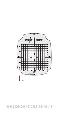 Patron pour cercle à broder 120x120mm