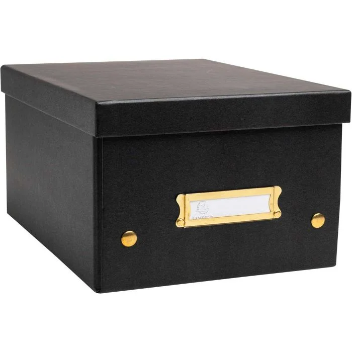 Boite de rangement A5+ - Noir EXACOMPTA Néo Déco 62251E